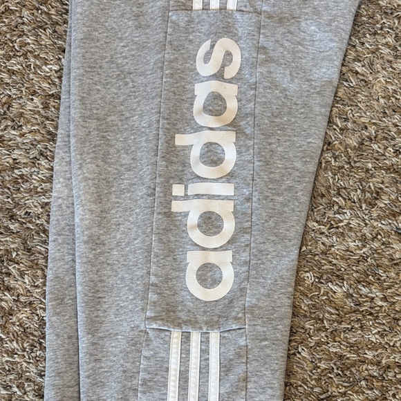 Adidas Mens Light Gray Sweatpants - Picture 2 of 5